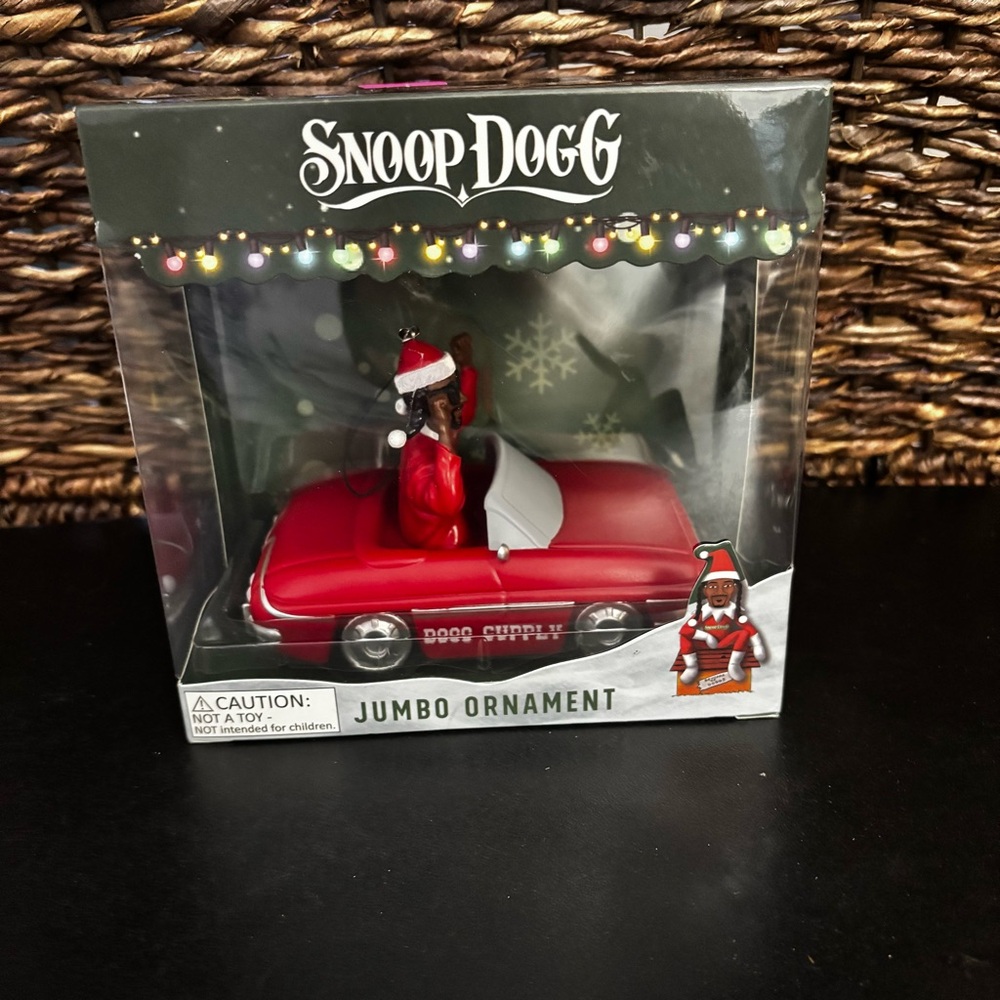 Snoop Dogg Red Jumbo Holiday Ornament